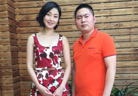 广州糖果派对与明星合影