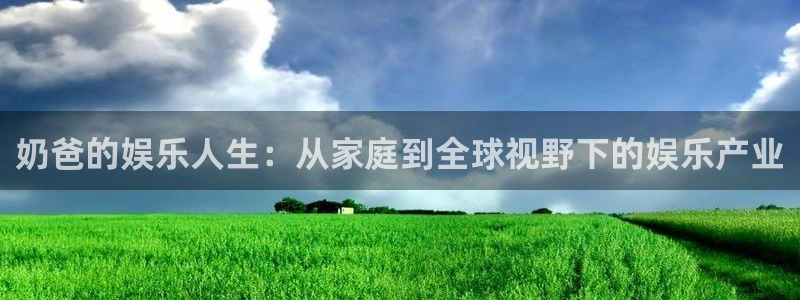 糖果派对网站入口：奶爸的娱乐人生：从家庭到全球视野下的娱乐产业