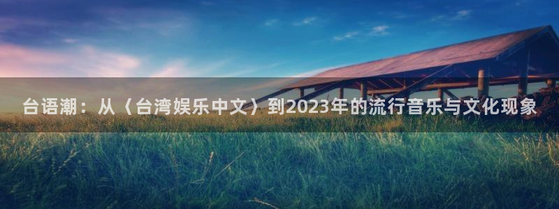 电子糖果派对游戏下载：台语潮：从〈台湾娱乐中文〉到2023年的流行音乐与文化现象